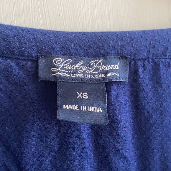 Lucky Brand Embroidered Short Sleeve Shirt Dress - Picture 8 of 12